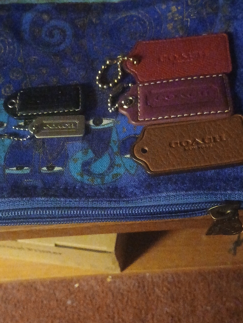 Coach Leather Tags & One Metal